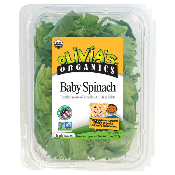 Olivia's Organics Baby Spinach