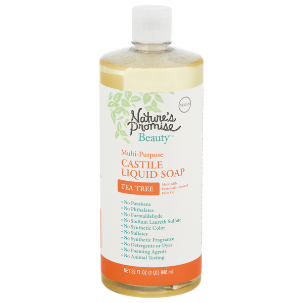 Nature's Promise Beauty Tea Tree Multi-Purpose Castile Liquid Soap