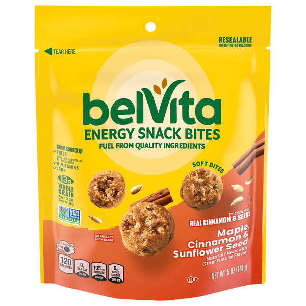 belVita Maple Cinnamon & Sunflower Seed Energy Snack Bites
