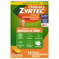 Children's Zyrtec Citrus Flavor Allergy Dissolve Tabs 6 Years +