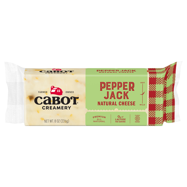 Cabot Creamery Natural Pepper Jack Cheese Block