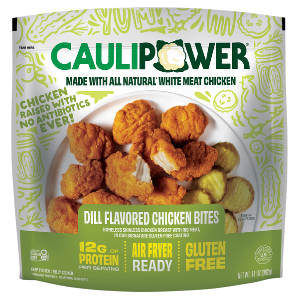 Caulipower All Natural Gluten Free Dill Flavored Chicken Bites Frozen