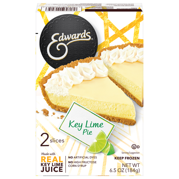 Edwards Key Lime Pie Slices - 2 ct Frozen