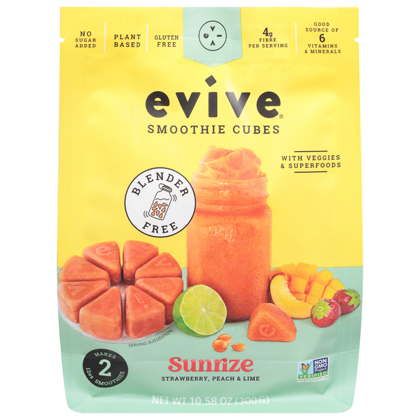 Evive Plant-Based Sunrize Smoothie Cubes Frozen