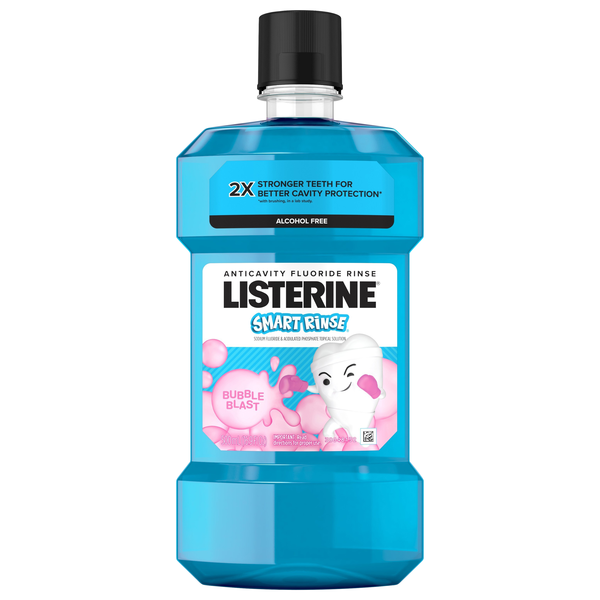 Listerine Smart Rinse Kids Bubble Blast Anticavity Fluoride Rinse