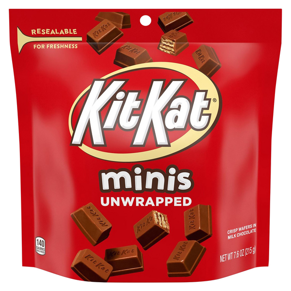 KIT KAT Minis Milk Chocolate Crisp Wafers Candy Bars Unwrapped