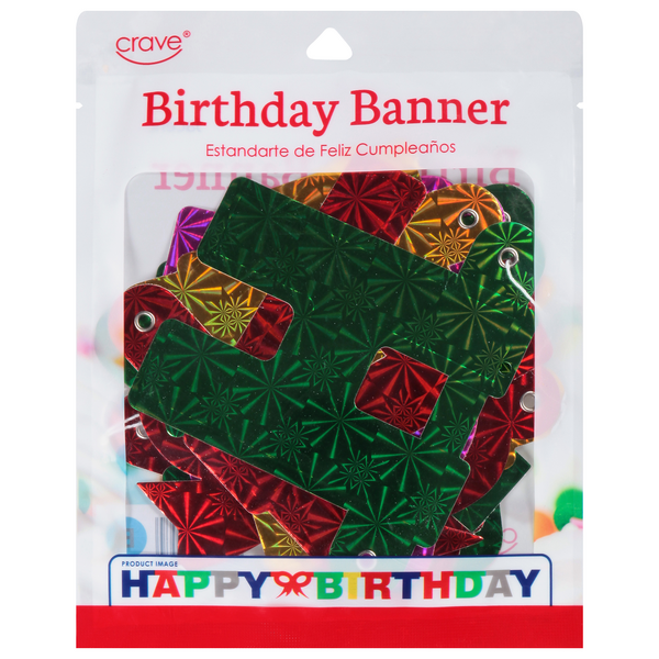 Crave Happy Birthday Banner