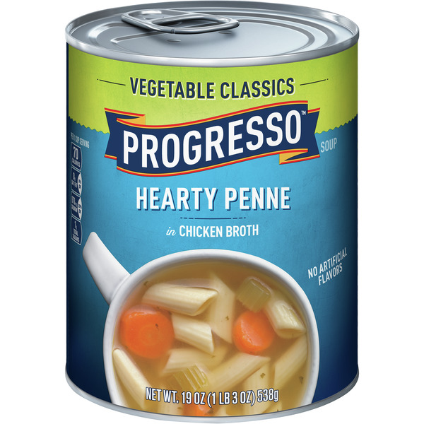 Save on Progresso Vegetable Classics Hearty Penne in Chicken Broth Soup