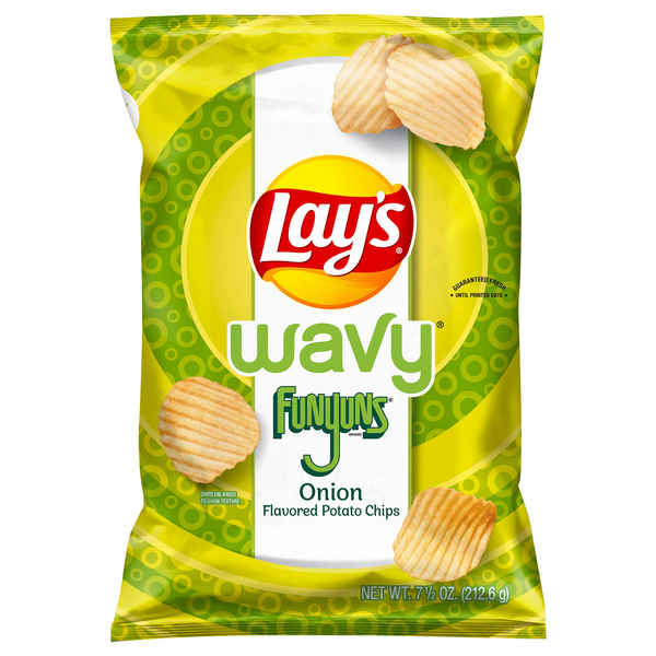 Lay's Wavy Funyuns Onion Flavored Potato Chips