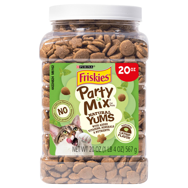 Friskies Natural Yums Party Mix Catnip Flavor Cat Treats
