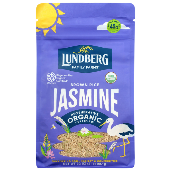 Lundberg Organic Gluten Free California Brown Jasmine Rice