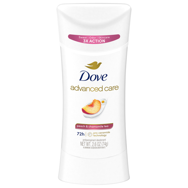 Dove Advanced Care Peach & Chamomile Tea Antiperspirant Deodorant Stick