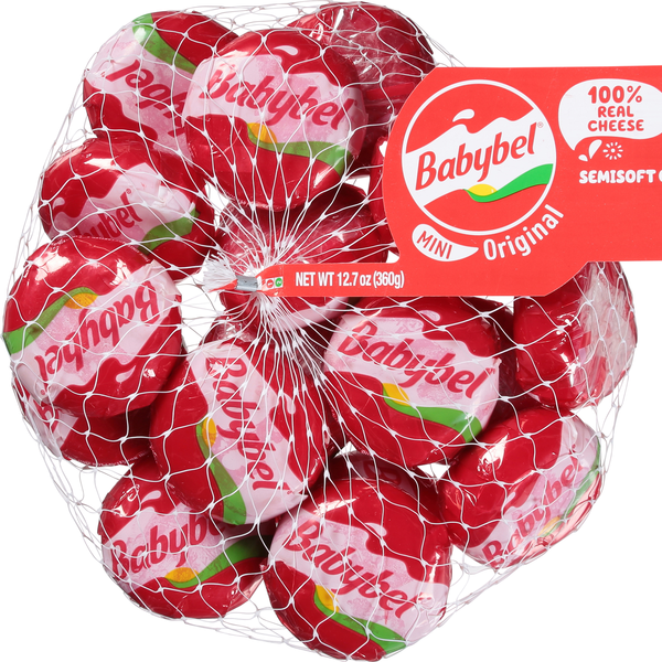 Babybel Mini Original Semi-Soft Snack Cheese - 18 ct