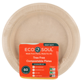 Eco Soul Compostable Round Paper Plates 9 Inch
