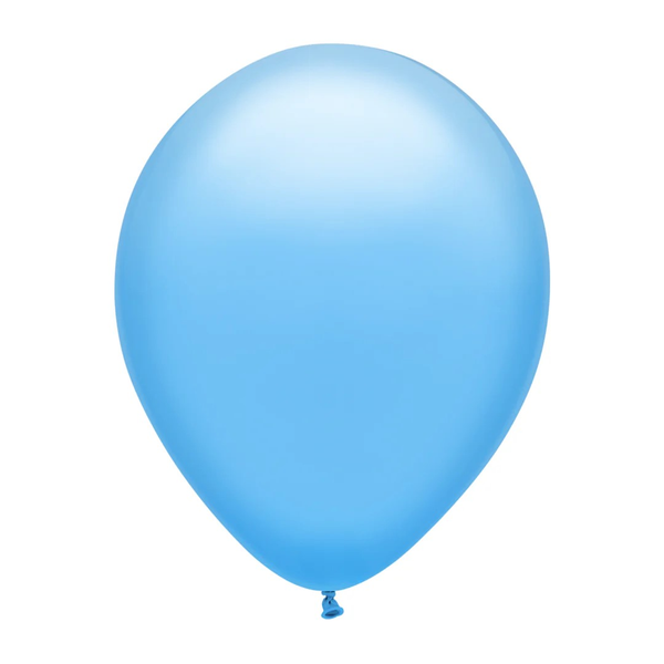 Light Blue 11 Inch Latex Helium-Filled Balloon