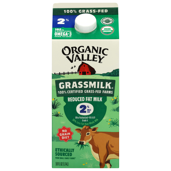 Organic Valley Grass-fed 2% Reduced Fat Milk