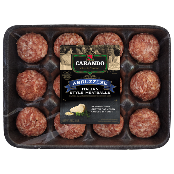 Carando Abruzzese Italian Style Meatballs - 12 ct