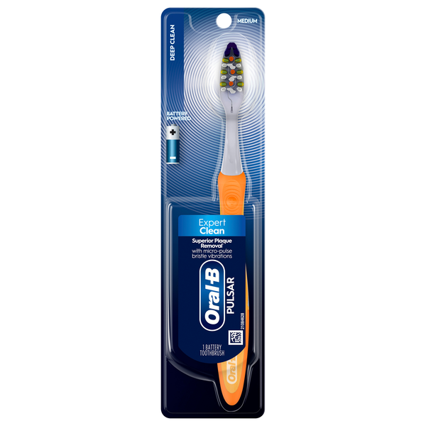 Oral-B Pulsar Expert Clean Battery Powered Toothbrush Med