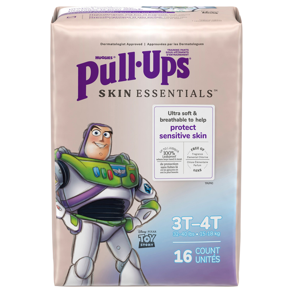 Pull-Ups Skin Essentials Boys 3T-4T Training Pants 32-40 lb