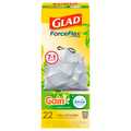 Glad ForceFlex Tall Kitchen Drawstring Gain Original Trash Bags 13 Gallon