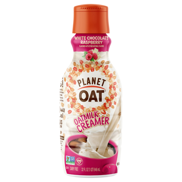 Planet Oat Dairy Free White Chocolate Raspberry Oatmilk Creamer
