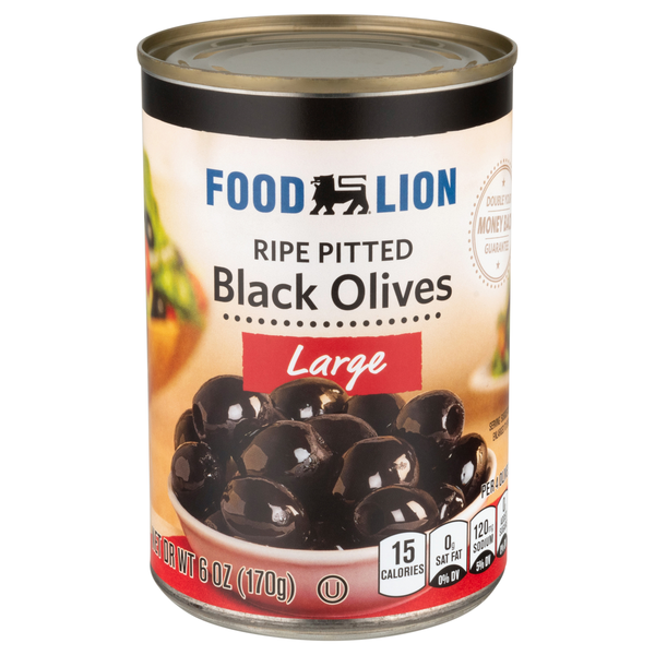 Food Lion Large Pitted Ripe Black Olives