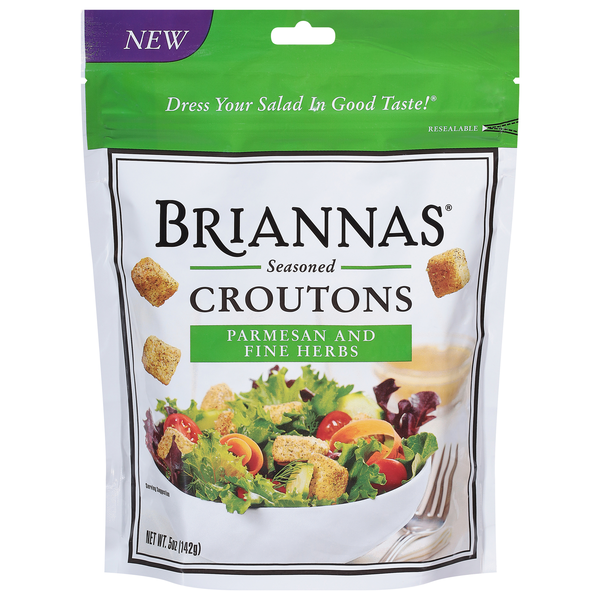 Briannas Parmesan & Fine Herbs Seasoned Croutons