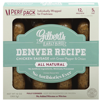 Gilbert's All Natural Early Bird Denver Recipe Chicken Sausage - 4 ct