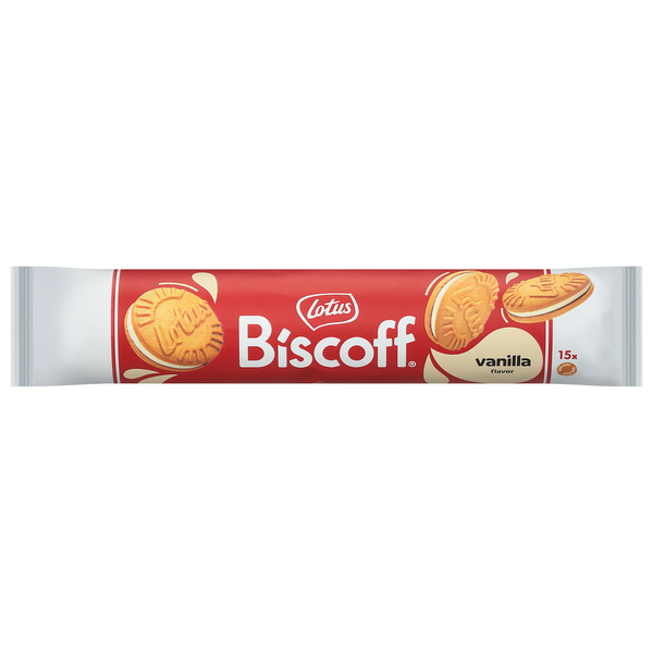 Lotus Biscoff Vanilla Sandwich Cookies - 15 ct