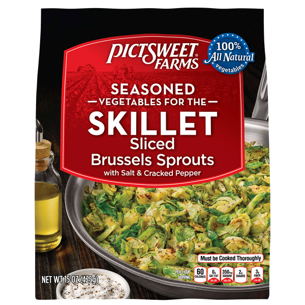 Pictsweet Farms Seasoned Vegetables Skillet Sliced Brussel Sprouts Frozen