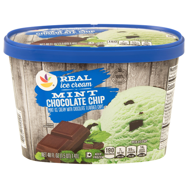 Our Brand Mint Chocolate Chip Real Ice Cream