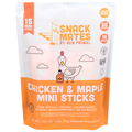 New Primal Snack Mates Mini Chicken & Maple Sticks - 15 ct