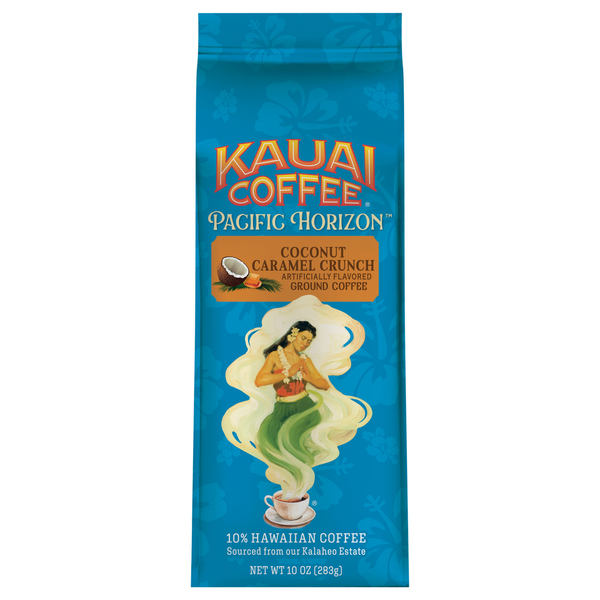 Kauai Coffee Coconut Caramel Crunch Flavored Medium Roast Ground Coffee