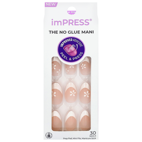 imPRESS No Glue Mani Press On Nails Flower