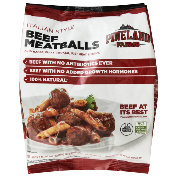 Pineland Farms Italian Style Beef Meatballs Frozen