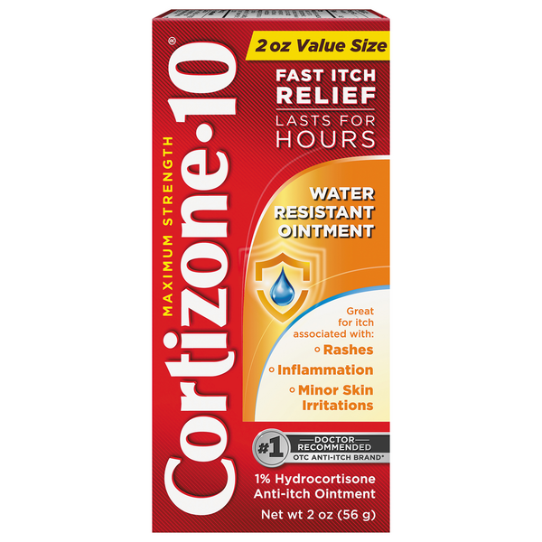 Cortizone-10 Hydrocortisone Anti-Itch Ointment Water Resistant