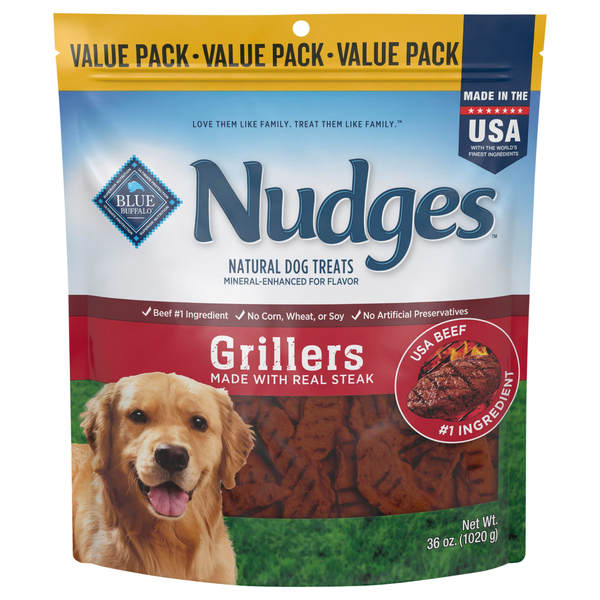 Save on Blue Buffalo Nudges Natural Grillers with Real Steak Meaty