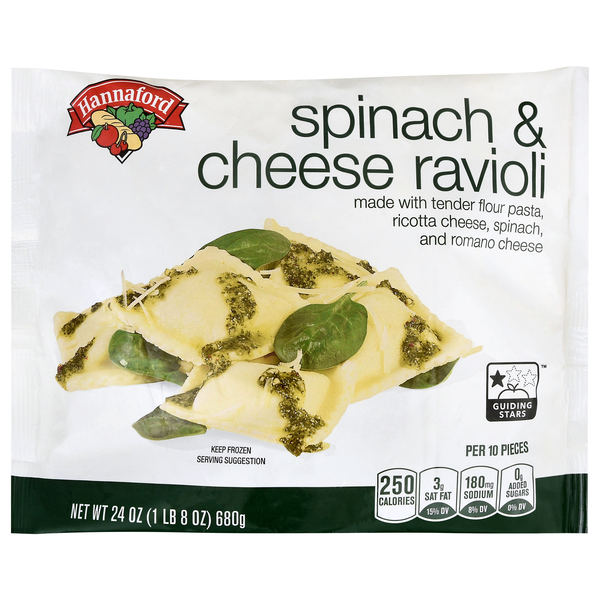 Hannaford Spinach & Cheese Ravioli Frozen