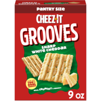 Cheez-It Grooves Sharp White Cheddar Crunchy Cheese Crackers