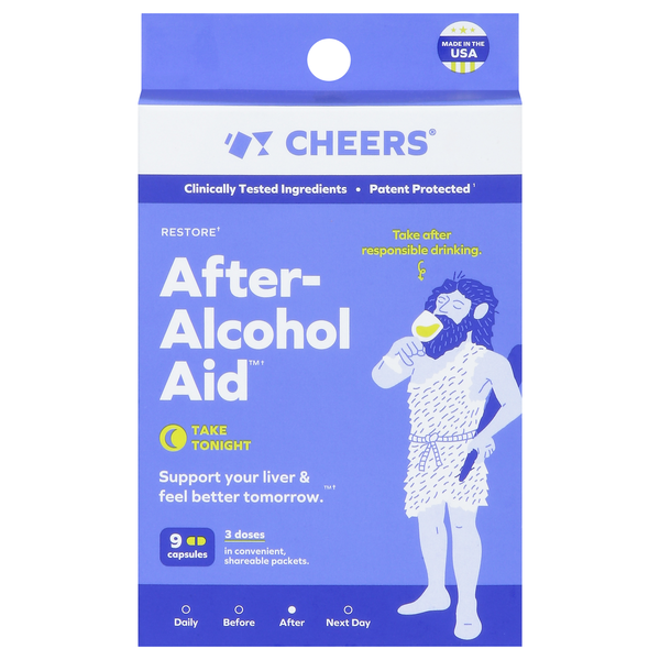 Cheers After Alcohol Aid Capsules