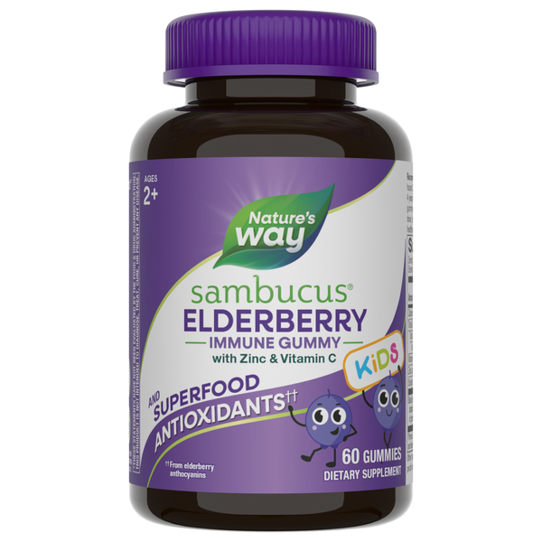 Nature's Way Kids Sambucus Elderberry Immune Support Gummies