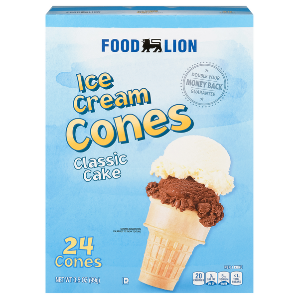 Save on Food Lion Ice Cream Cones Classic Cake 24 ct Order Online