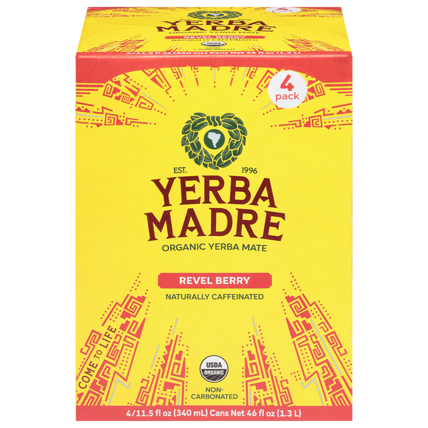 Guayaki Organic Revel Berry Yerba Mate - 4 pk