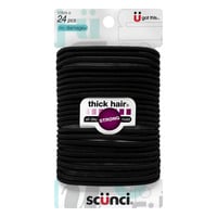 Scunci No Damage Hair Ties Black
