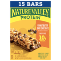 Nature Valley Peanut Butter Dark Chocolate Protein Chewy Bars - 15 ct