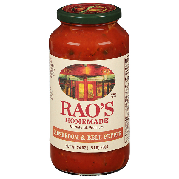 Save on Rao's Homemade All Natural Mushroom & Bell Pepper Pasta Sauce