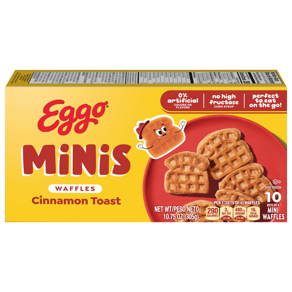 Eggo Minis Cinnamon Toast Waffles - 10 ct