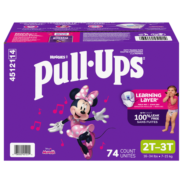 Pull-Ups Girls 2T-3T Training Pants 16-34 lb