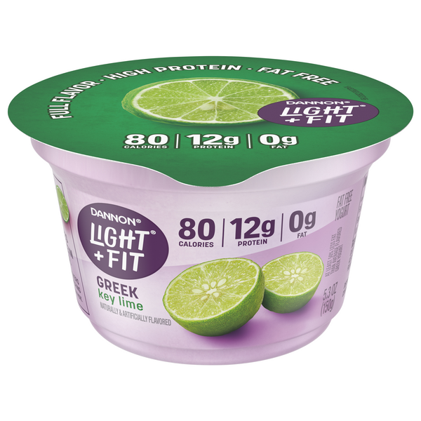 Dannon Light + Fit Fat Free Key Lime Greek Yogurt Cup