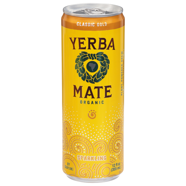 Guayaki Organic Sparkling Classic Gold Yerba Mate Herbal Tea